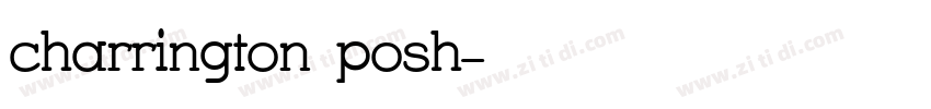 charrington posh字体转换